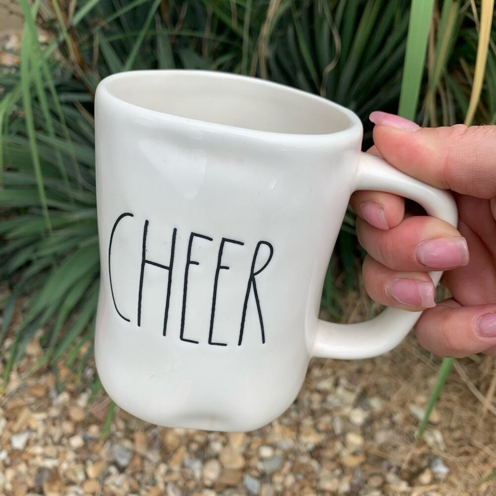 Rae Dunn “cheer” ceramic coffee mug